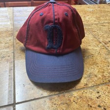 Rare Disney Parks Donald Duck Hat Vintage D Logo Baseball Adj Strapback Cap Hat