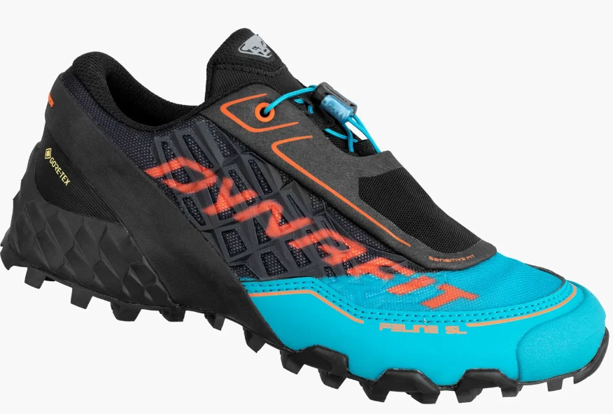 Dynafit Womens Feline SL Goretex Trail Running Shoes Size UK 5 Black & Blue