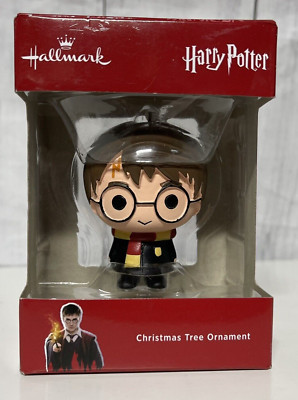 New Hallmark Harry Potter Ornament Cartoon Hogwarts Uniform Scarf JK Rowling