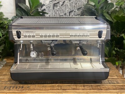 NUOVA SIMONELLI APPIA II 2 GROUP ESPRESSO COFFEE MACHINE BLACK