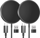 2 Pack Magnetic Charger, MagEase 15W Magnetic Charger For iPhone And Air Pods