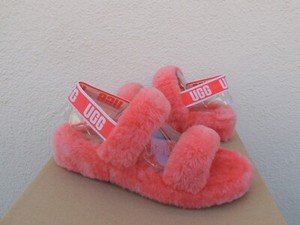 coral ugg slides