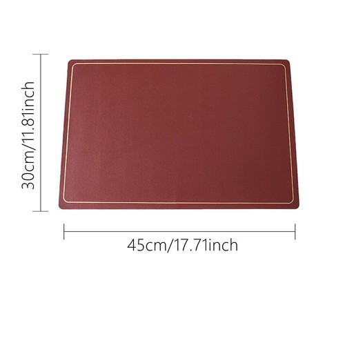 Set of 4 Faux Leather Placemat Kitchen Dining Table Mats Heat Resistant Non-Slip - Picture 9 of 50