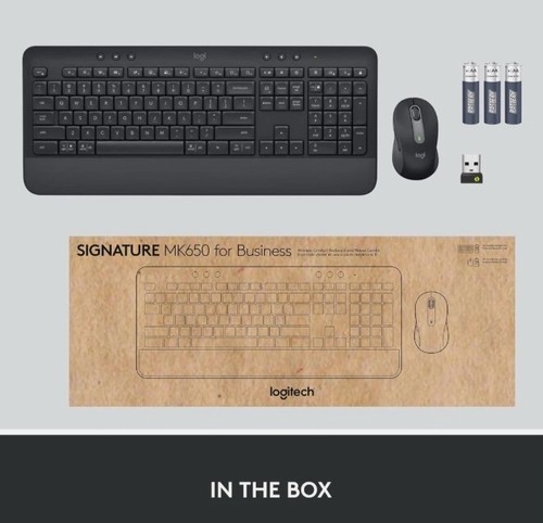 Logitech Signature MK650 Combo Grafito para Negocios Ratón y Teclado Inalámbricos - Imagen 4 de 4