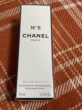 Image of 100% Authentic Chanel No5 No 5 Eau De Toilette EDT Rare Refillable 75ml