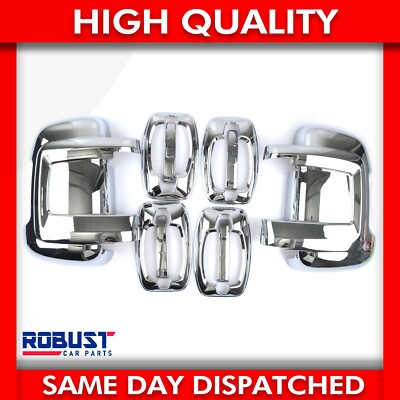 Fiat Ducato chrome door handle 2006 + cover 4 door S.STEEL 8 pcs