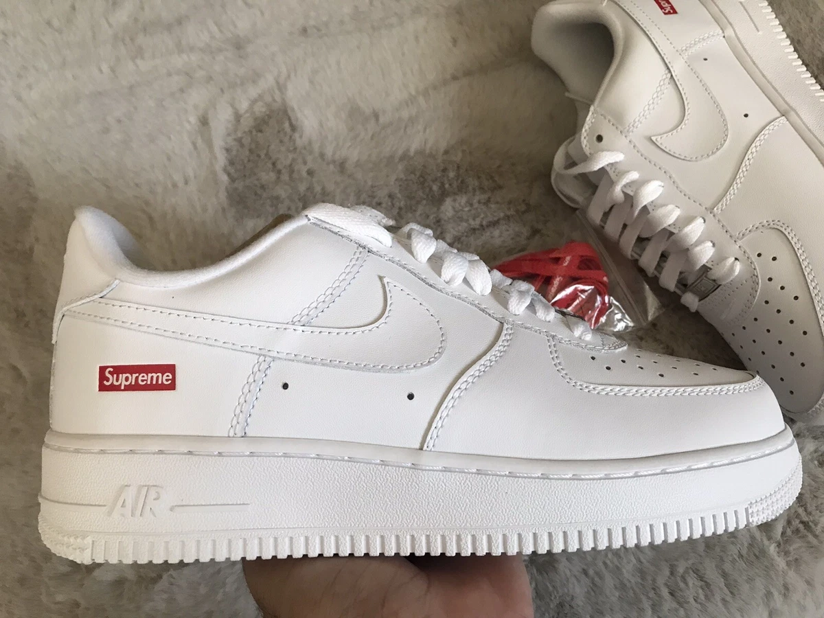 Supreme Air Force 1 Nike White (CU9225-100) Men's Size US9.5/Eur43