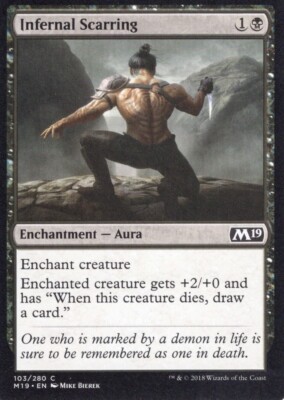 INFERNAL SCARRING 103/280 CORE SET 2019 M19 MTG MAGIC NM