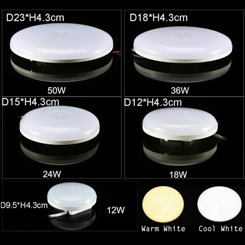 Bright Round LED Ceiling Light Panel Down Lights Living Room Bathroom Downlights - Picture 14 of 17
