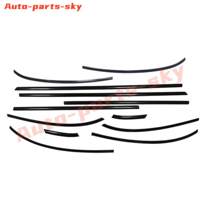 Stainless 5-Door Electro black Car Window Trim Strip For Mini