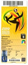 Ticket WC 2010 #09 Netherlands - Denmark