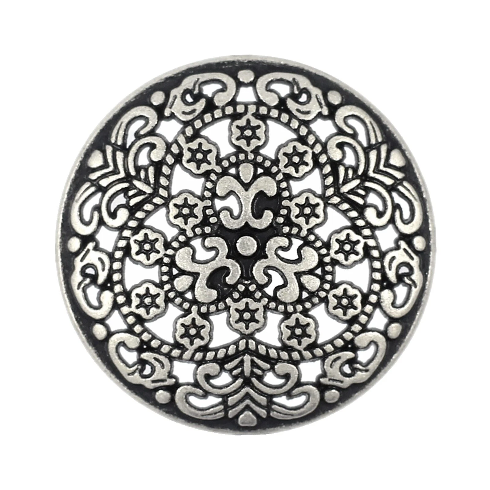 Metal Flower Shank Button Sewing Buttons