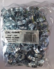 100 Pc Hose Clamps 516 To 78 Radiator Heater Adjustable Band Steel Worm Clip