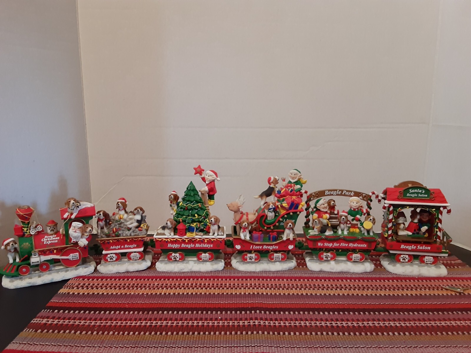 Danbury Mint Beagle Dog Christmas Express Train RARE eBay