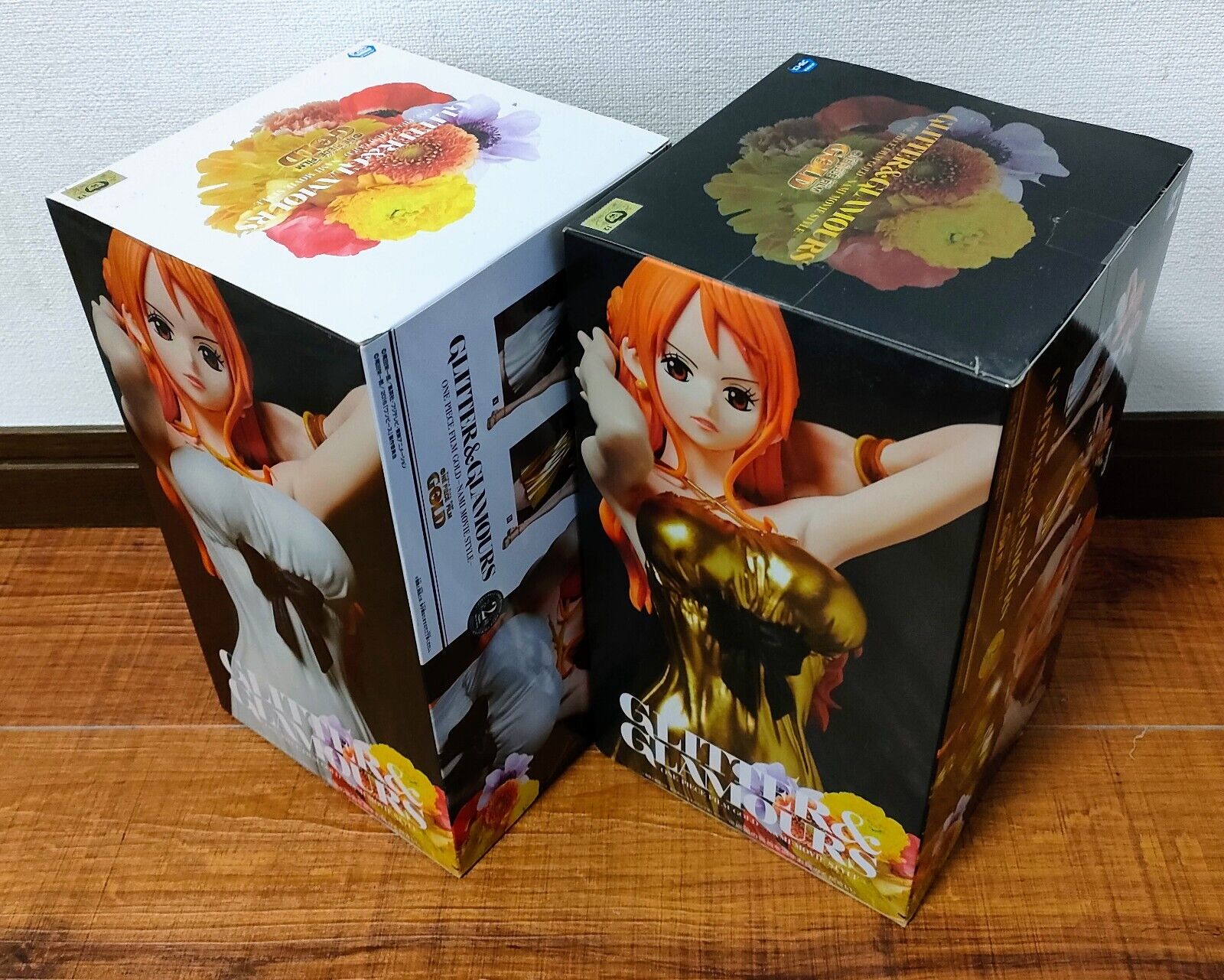 One Piece Film Gold Glitter & Glamours Nami Figure Set of 2 BANPRESTO