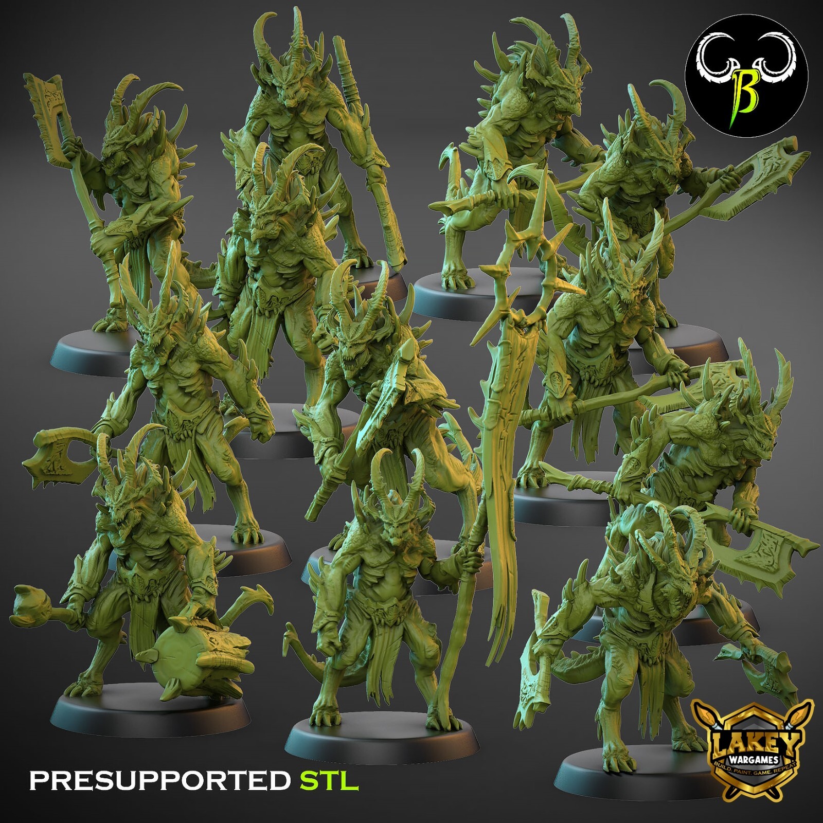 Gore Breakers | Daemon | 3D Printed Miniature | Clay Beast Creation |