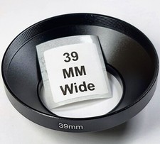 39mm Black Wide Angle Metal Lens Hood Sun shade 39 mm E39 High Quality Made