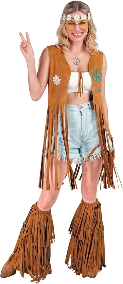 Brown Fringed Boot Covers - Image 3 of 3