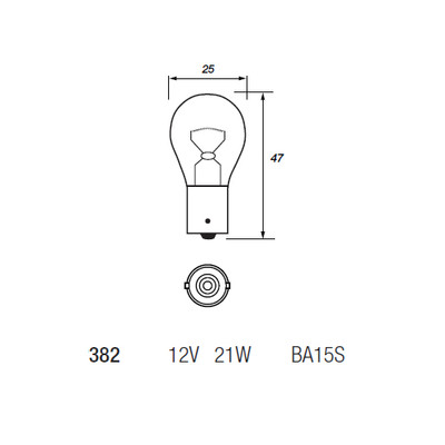 382 (P21W) - Tail Light Bulbs - LED Bulbs