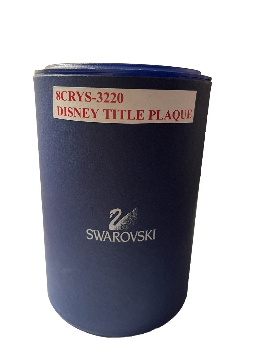 Swarovski Crystal Disney Showcase Collection Disney Title Plaque
