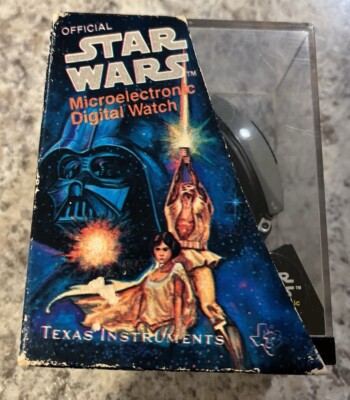 Vintage Texas Instrument Star Wars Digital Watch R2D2 C-3PO