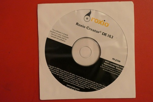 Dell Application Roxio Creator DE 10.3 Reinstallation ORIGINAL CD 0J251N - Picture 2 of 3