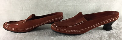 Aerosoles Shoes Womens 7M Two Stitchy Moc Toe Brown Suede  display picture 2