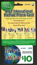 AT&T / WALMART International ( 2004 ) Phone Card ( $0 - EXPIRED )