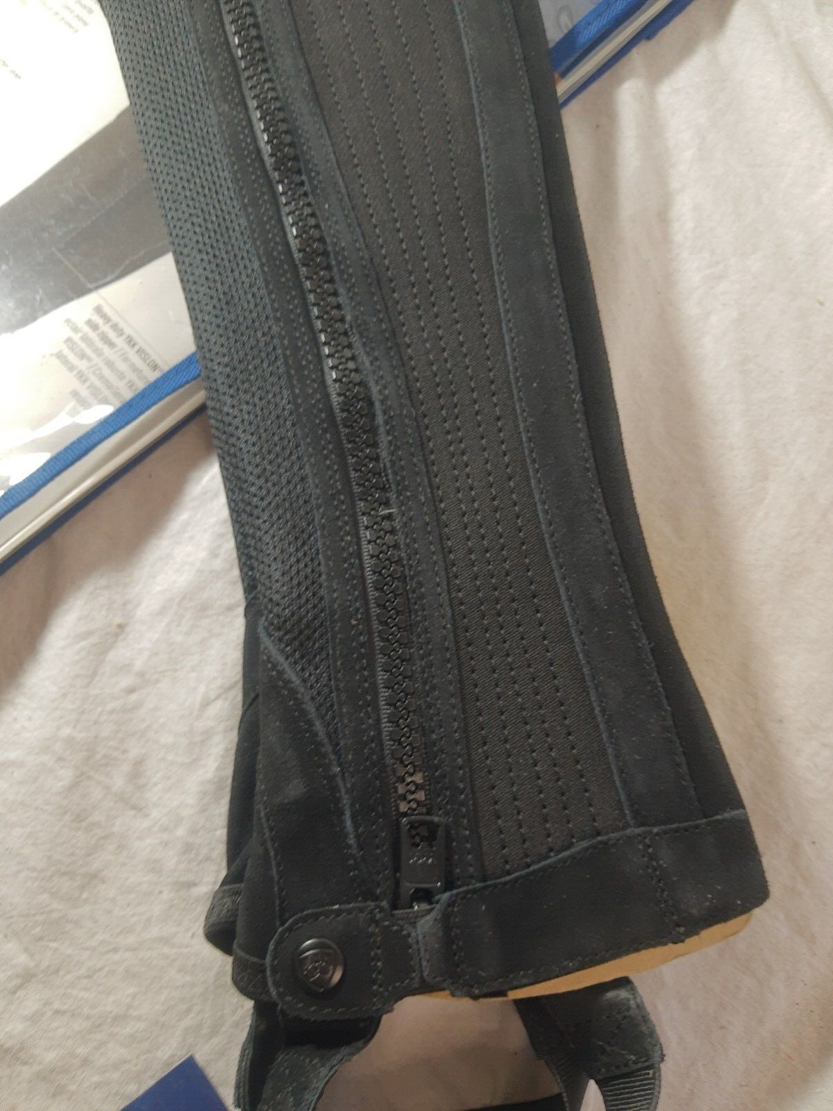 NEW Ariat Terrain II Half Chaps Black Size XST XSmall Tall 13.5" Calf 19.5" Tall