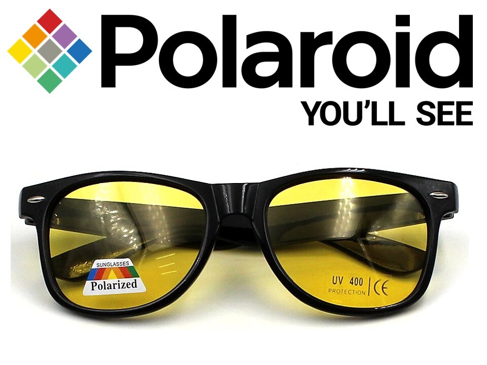 Night Driving Yellow Lens Glasses Polarised UV400 Anti-Glare Protection