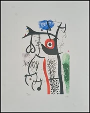Joan Miro * the strangled * 50 x 40 cm * signed lithograph * limited # 199/200
