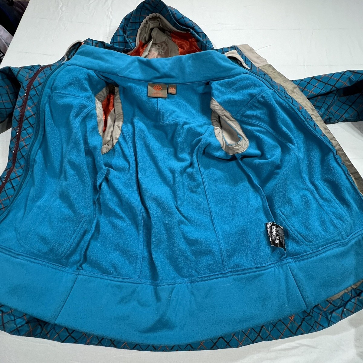 686 Women's Smarty Snowboarding Hooded Full Zip Jacket Blue