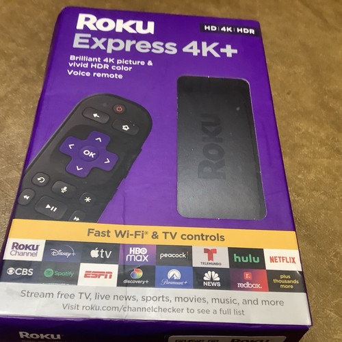 Roku Express 4K+ 2021 Streaming Media Player HD/4K/HDR with Voice