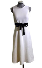 J.Crew white stretch sheath fit and flare midi dress, 0P  SALE!