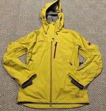 Mammut Niva Drytech Premium Yellow 3layer Jacket Women's Full Zip Size S Rrp£290