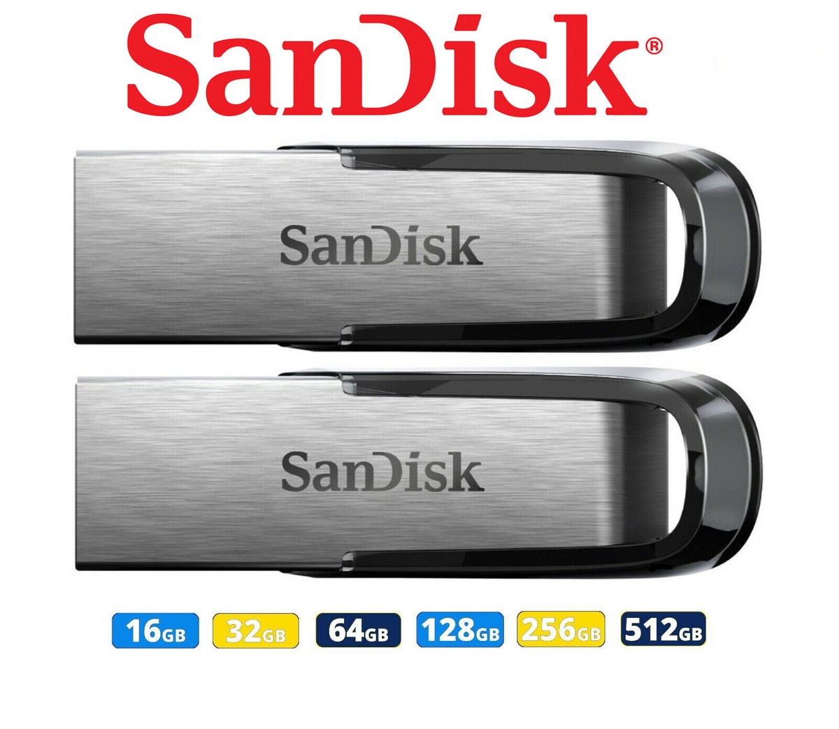 USB Flash Drive SanDisk Ultra Flair USB Stick 32GB 64GB 16G 128GB 256GB  512G