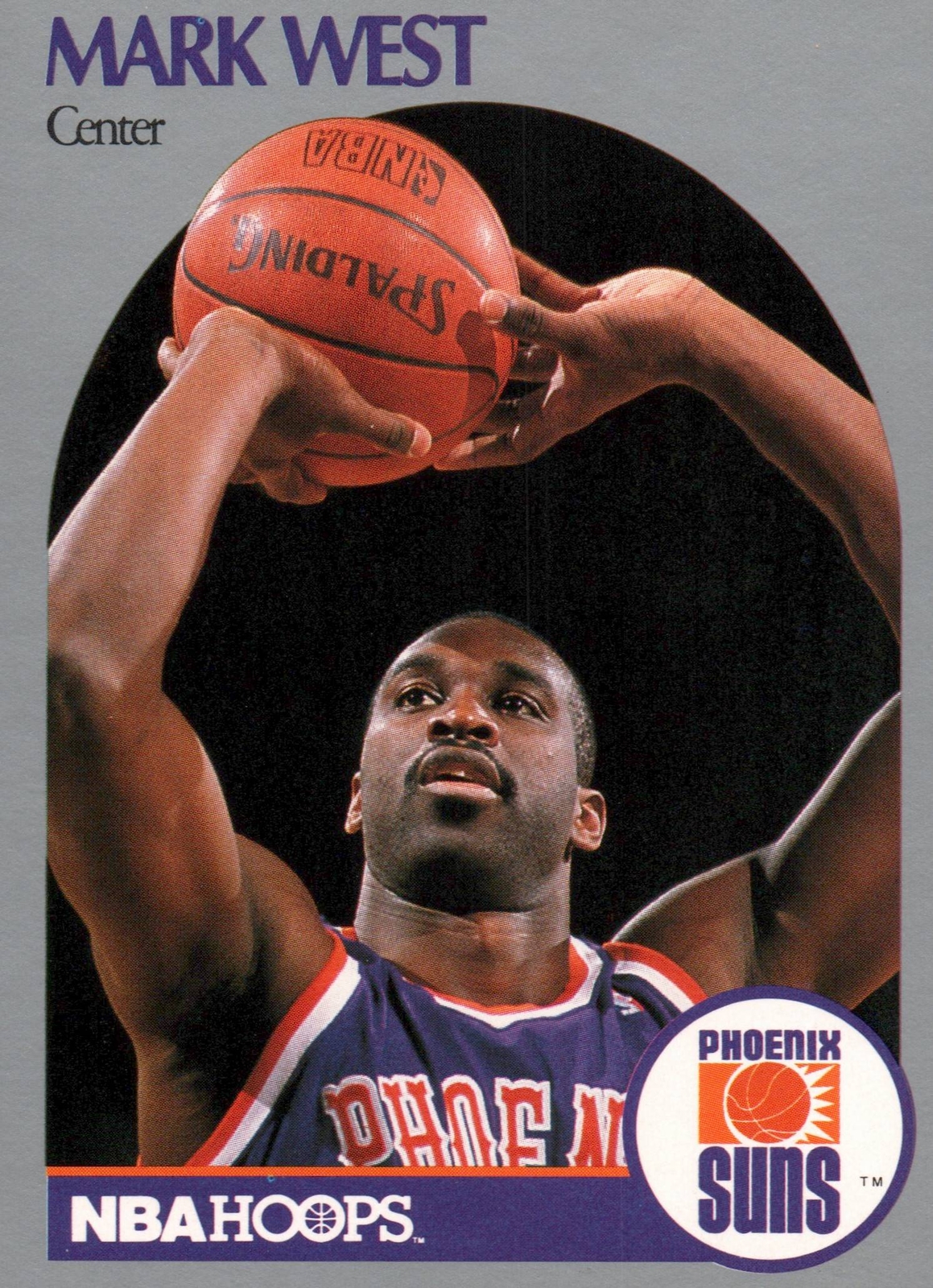 1991 Hoops 100 Superstars # 79 Mark West Phoenix Suns