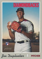 Jon Duplantier 2019 Topps Heritage High Number Rookie RC #533 Diamondbacks