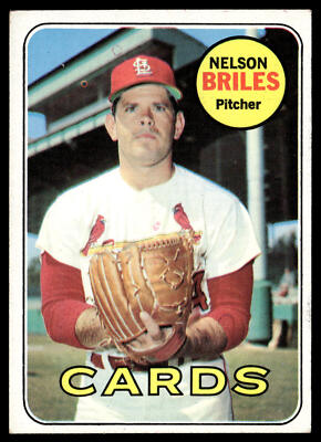 1969 Topps Nelson Briles #60 St. Louis Cardinals