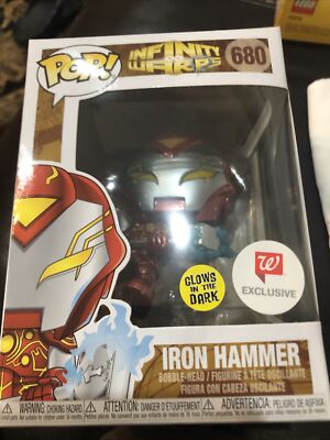 Funko Pop! Marvel Infinity Warps Glows in the Dark Walgreens Iron Hammer 680