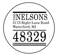 Personalized Address Name Shiny EZ-Seal Round Embosser Seal Hand Held Custom Add