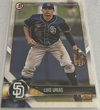 2018 Bowman Baseball Prospects Luis Urias San Diego Padres base card #BP57