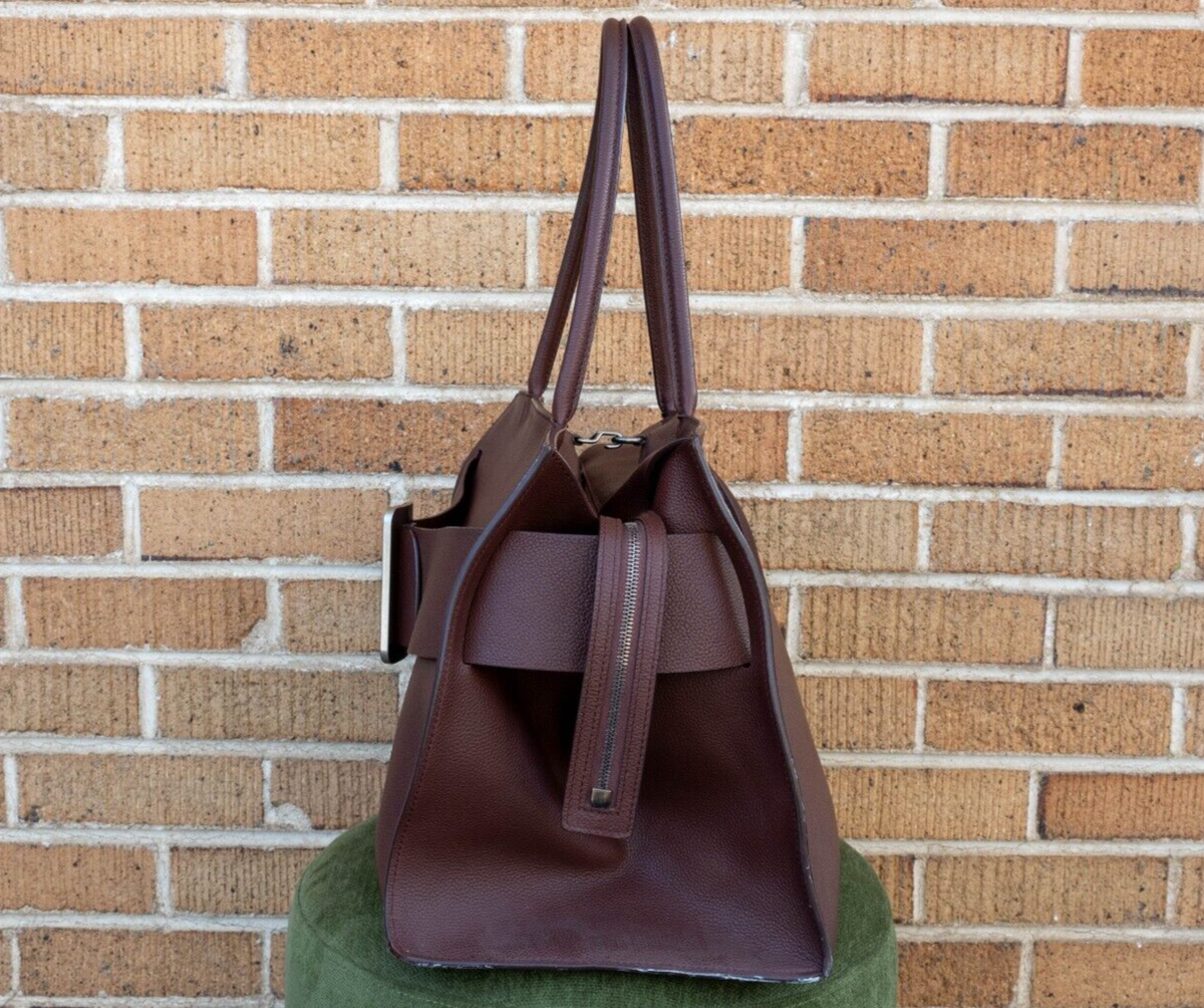 BOYY Bobby Soft Burgundy Brown Large Tote Handbag OS | eBay