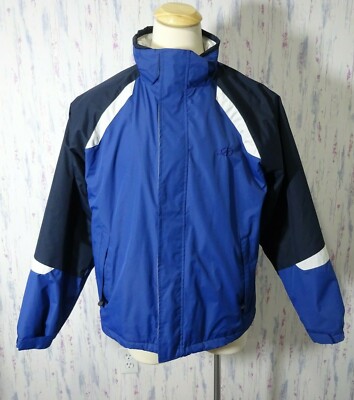 NordicTrack Mens Winter Ski Jacket Full Zip Blue Size Large 