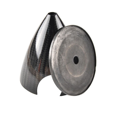 1 piece 3.5in /89mm Carbon Fiber Spinner 2 Blade Black For Gas RC Airplane ZY01