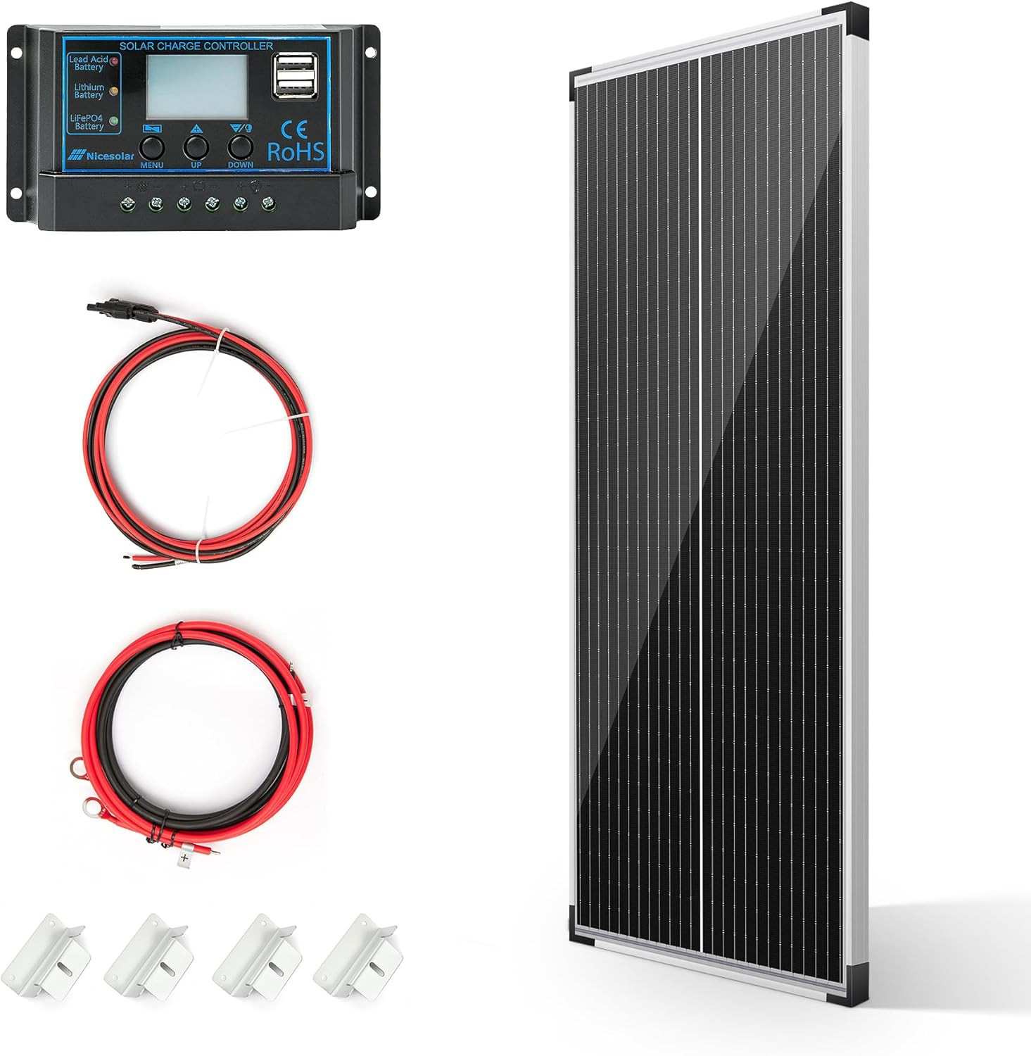 Pannello Solare 100W 12V al Miglior Prezzo | Kit Off-Grid Batteria