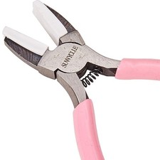 SUNNYCLUE 5.5 Inch Double Nylon Jaw Flat Nose Mini Precision Pliers Wire Form...