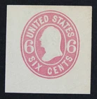 CKStamps: US Cut Square Stamps Collection Scott#U62 Unused H NG