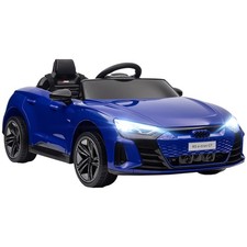 Licensed Audi 12V Electric Ride on Car with Remote Control, Horn, Dark Blue