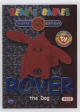 1999 Ty Beanie Babies Series 2 Birthday or Rookie Chase Blue Rover the Dog 1fd5